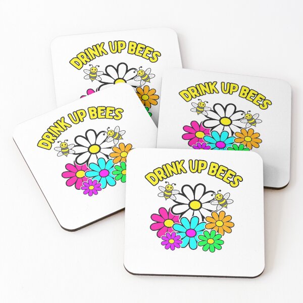 Item preview, Drink up Bees Colorful Daisies Pollen Pun Daisy designed and sold by funnytshirtemp.