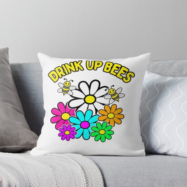 Item preview, Drink up Bees Colorful Daisies Pollen Pun Daisy designed and sold by funnytshirtemp.