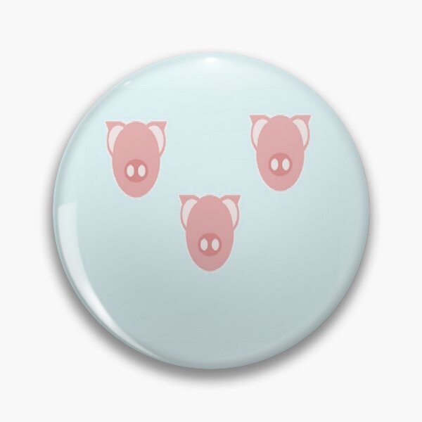 Item preview, Pink piglets on blue designed and sold by tetibright.