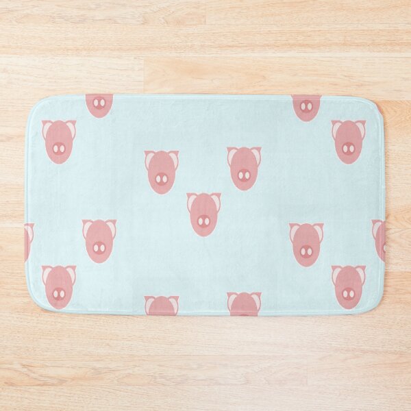 Item preview, Pink piglets on blue designed and sold by tetibright.