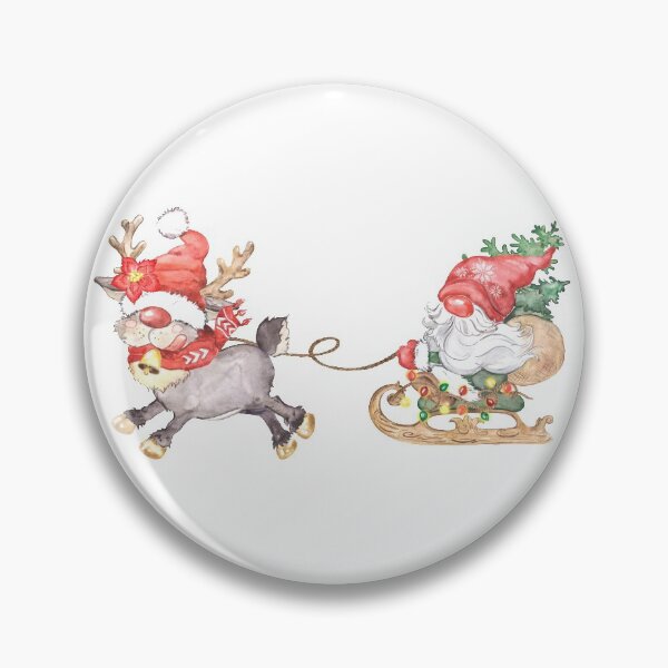 Artikelvorschau, Gnome Weihnachten Little Red Cute Gnome Reiten Schlitten mit Baby Deer Geschenk entworfen und verkauft von MiscelChr.