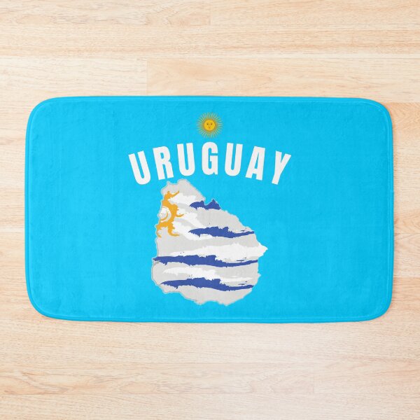 Item preview, Uruguay National Team Celeste Soccer Football Style Map designed and sold by Hoiho Adventure Shirts.