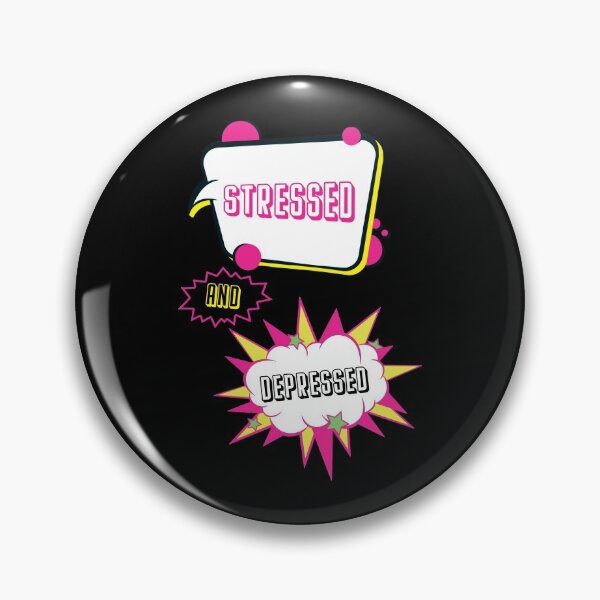 Item preview, Stressed and Depressed, Bubble speech designed and sold by stickmeok.