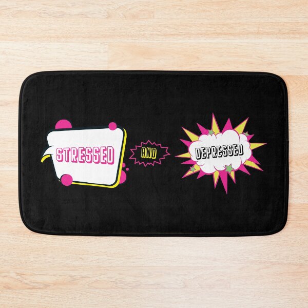 Item preview, Stressed and Depressed, Bubble speech designed and sold by stickmeok.
