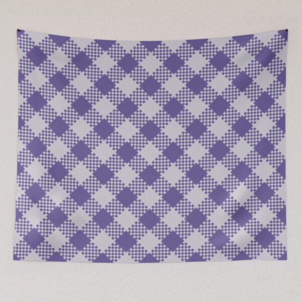 Item preview, Purple Checkered Plaid  designed and sold by PurpleAdventure.