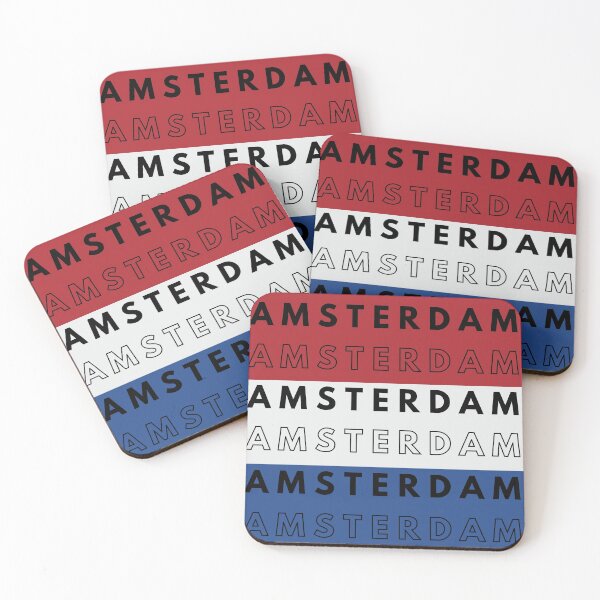 Item preview, Amsterdam Skyline Netherlands Flag designed and sold by aliceworks.