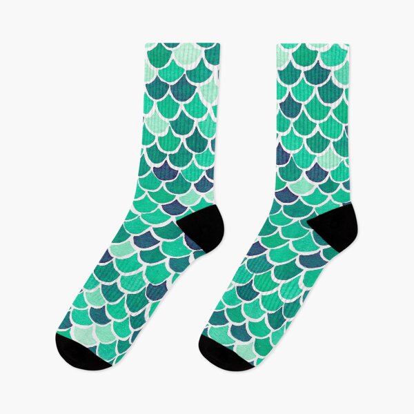 Item preview, Watercolor Mermaid Scales - Mint Green designed and sold by monitdesign.