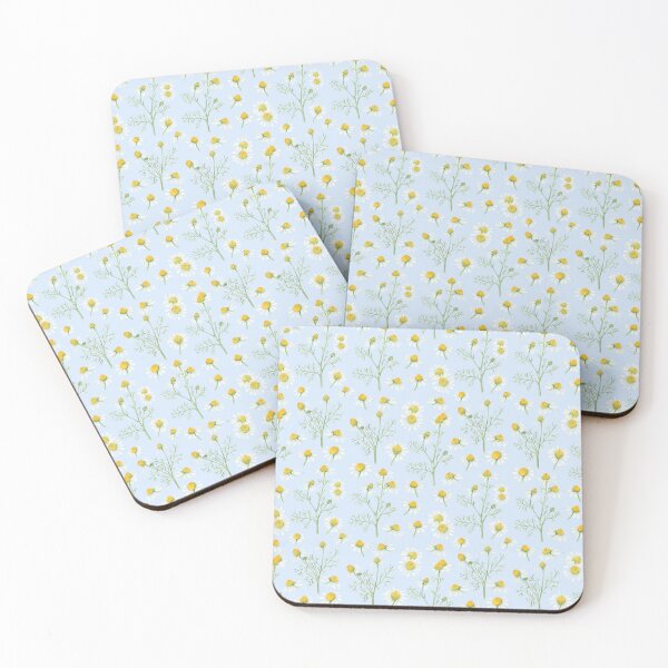 Item preview, Chamomile on sky-blue designed and sold by Flowersforbear.