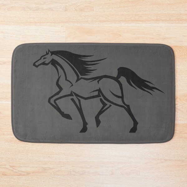 Item preview, Black and White Running Horse designed and sold by chark70.