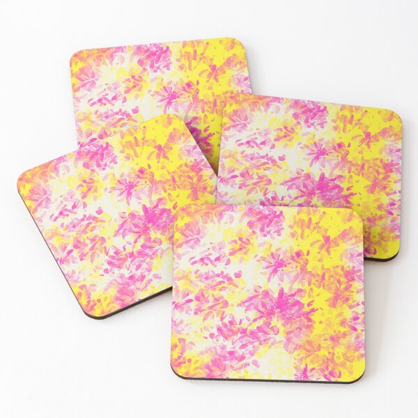 Item preview, Pink and yellow flowers designed and sold by ArtistRebeccaLS.