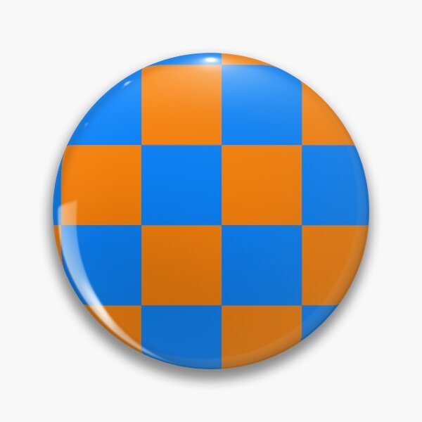 Item preview, Orange And Blue Checkerboard Pattern designed and sold by Mary Riley.