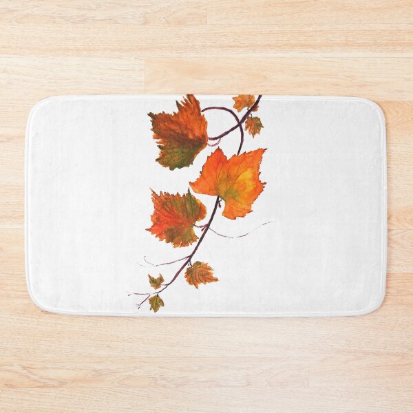 Item preview, hand painted orange grapevine watercolor designed and sold by ColorandColor.