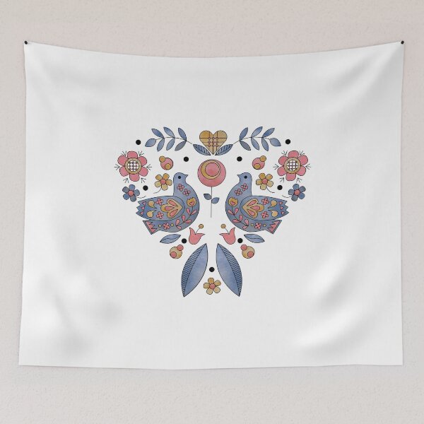 Item preview, Scandinavian Folklore bird designed and sold by LotusArtStudio.