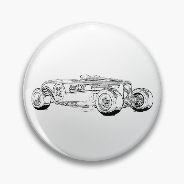 Item preview, Ford Hot Rod Yellow Wireframe designed and sold by Auto-Prints.
