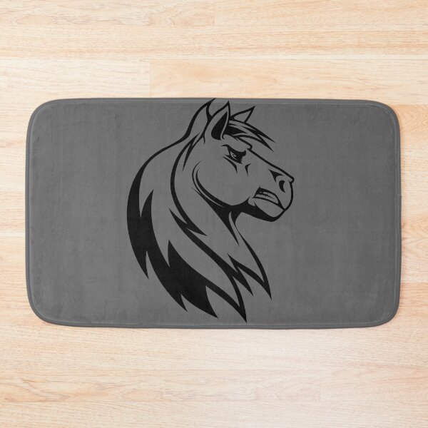 Item preview, Angry Black and White Horse designed and sold by chark70.