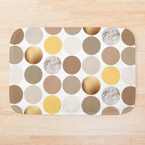 Item preview, MARBLE BROWN GOLD CIRCLES designed and sold by artbynikav.