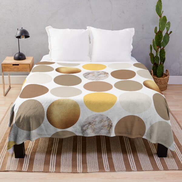 Item preview, MARBLE BROWN GOLD CIRCLES designed and sold by artbynikav.