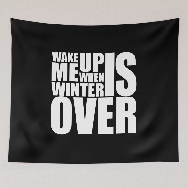 Item preview, Gift wake me up when winter is over funny quote designed and sold by ciaobebo.
