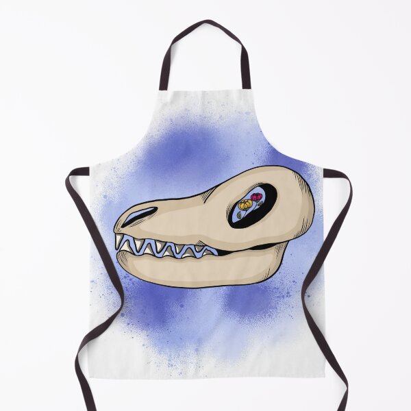 Item preview, Watercolour Splash Dinosaur Bones Skull with Flowers designed and sold by plaingranola.