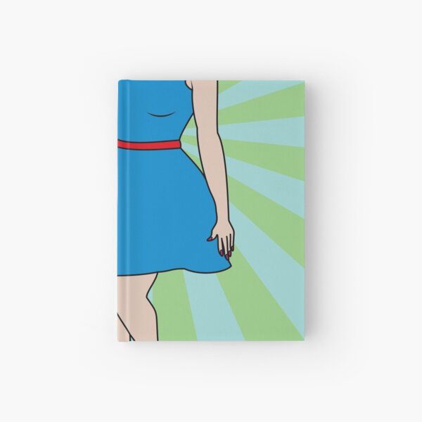 She believed that she could so she did - green stripe Hardcover Journal