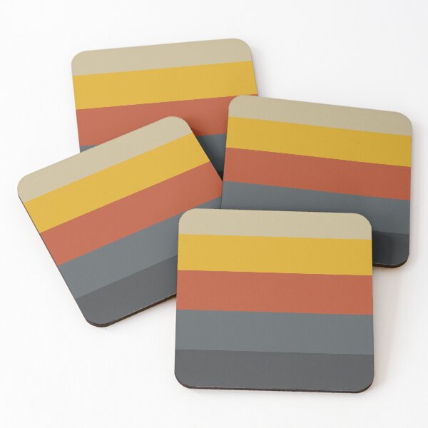 Item preview, Retro color stripes, 1940s retro colors designed and sold by Sasas Design.