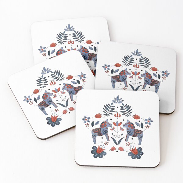 Item preview, Scandinavian Folklore Dala Horse designed and sold by LotusArtStudio.