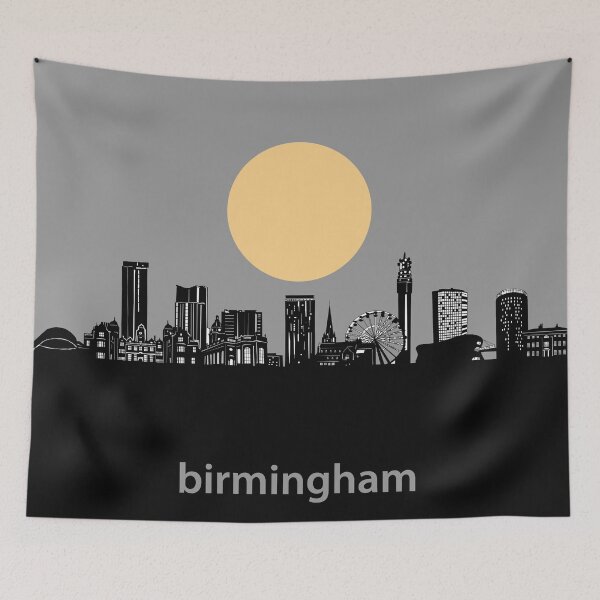 Item preview, birmingham skyline minimal designed and sold by BekimART2.