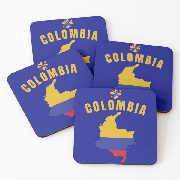 Item preview, Colombia National Team Cafeteros Soccer Football Style Map designed and sold by Hoiho Adventure Shirts.