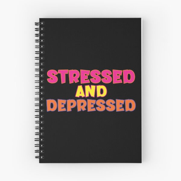 Item preview, Stressed and Depressed, Retro designed and sold by stickmeok.