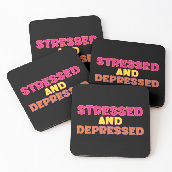 Item preview, Stressed and Depressed, Retro designed and sold by stickmeok.
