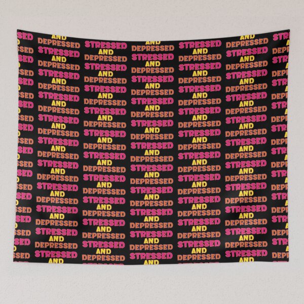 Item preview, Stressed and Depressed, Retro designed and sold by stickmeok.