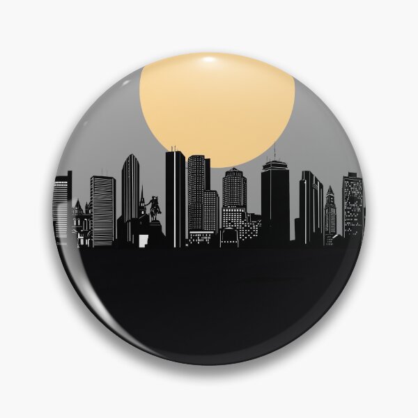 Item preview, boston skyline minimal designed and sold by BekimART2.