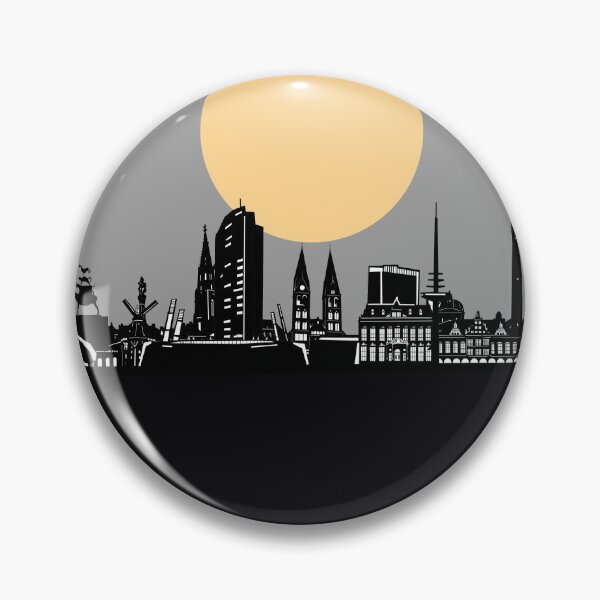 Item preview, bremen skyline minimal designed and sold by BekimART2.