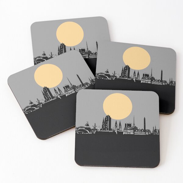 Item preview, bremen skyline minimal designed and sold by BekimART2.