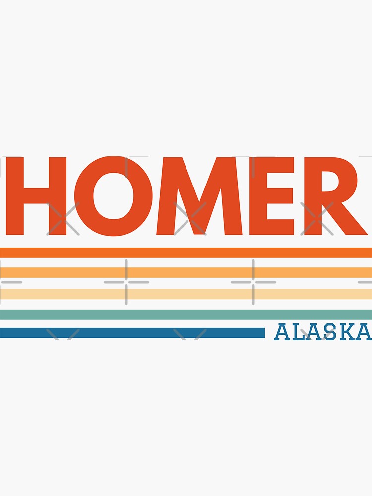 "Homer Alaska" Sticker for Sale by Taumaturgo Redbubble