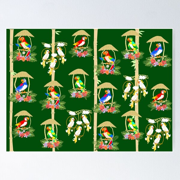 Item preview, Tiki Room Birds designed and sold by RadicalRad.