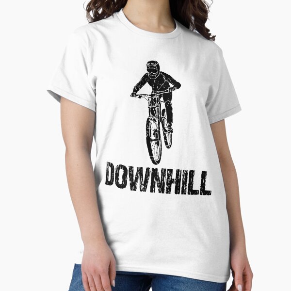 Item preview, Downhill Bike Stunt Vintage Black designed and sold by TheInkElephant.