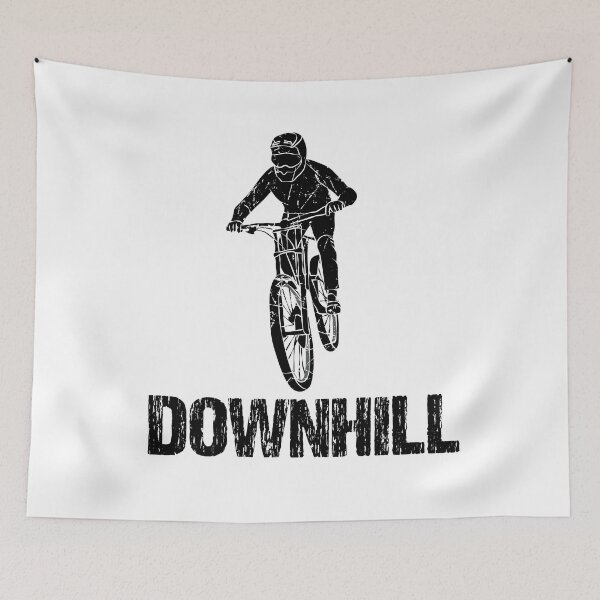 Item preview, Downhill Bike Stunt Vintage Black designed and sold by TheInkElephant.