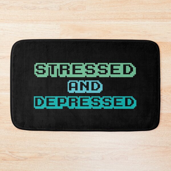 Item preview, Stressed and Depressed, Pixel Green designed and sold by stickmeok.