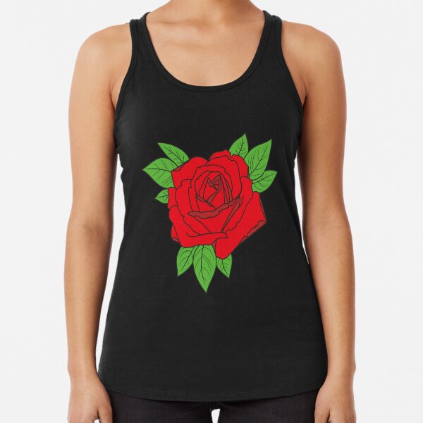 Rose tattoo - red Racerback Tank Top