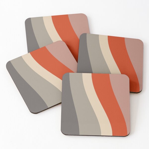 Item preview, Retro color stripes, 1940s retro colors designed and sold by Sasas Design.