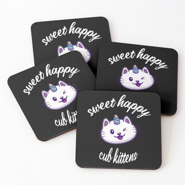 Item preview, Unicorn sweet happy cub kittens designed and sold by Bouchfashions.