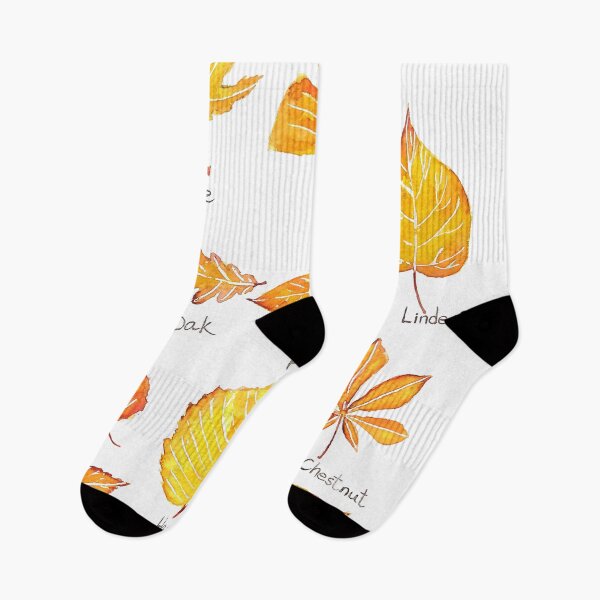 Item preview, hand painted Yellow Autumn leaves collection watercolor  designed and sold by ColorandColor.