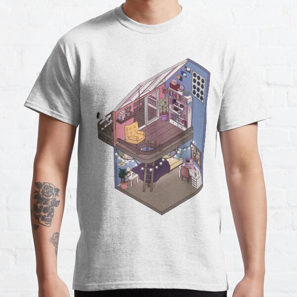 Stargazing Isometric Room Classic T-Shirt
