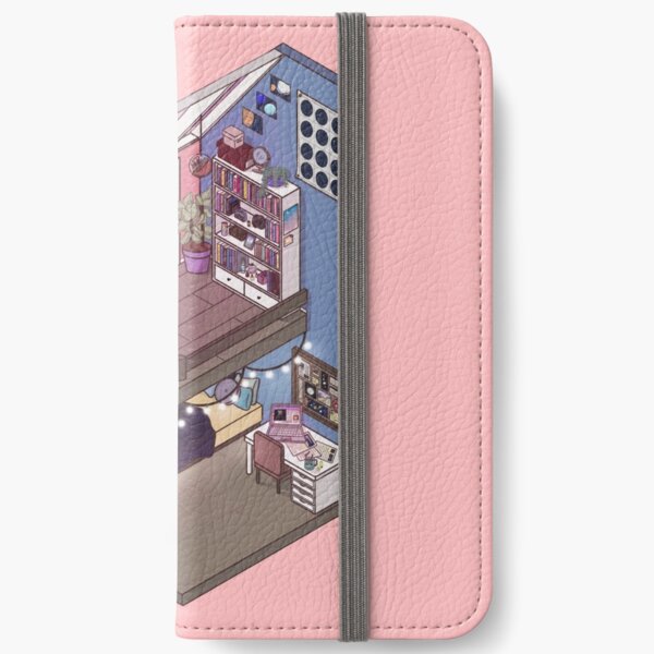 Stargazing Isometric Room iPhone Wallet