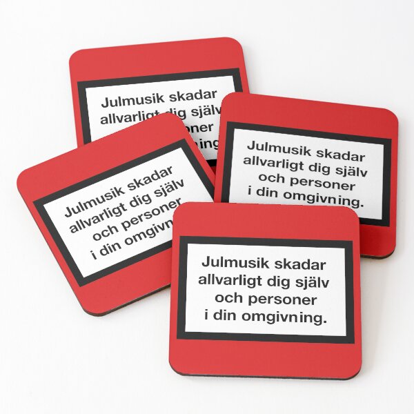 Item preview, Julmusik varningstext designed and sold by sarkobang.