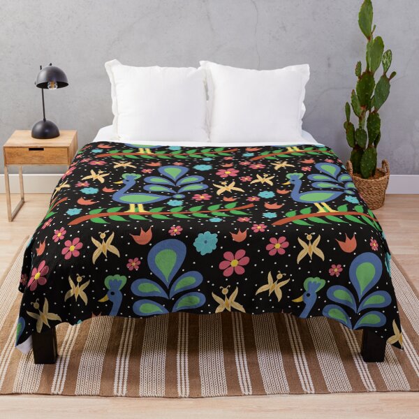 Item preview, Peacock floral pattern designed and sold by Priyanka Parikh.