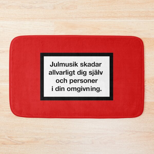 Item preview, Julmusik varningstext designed and sold by sarkobang.