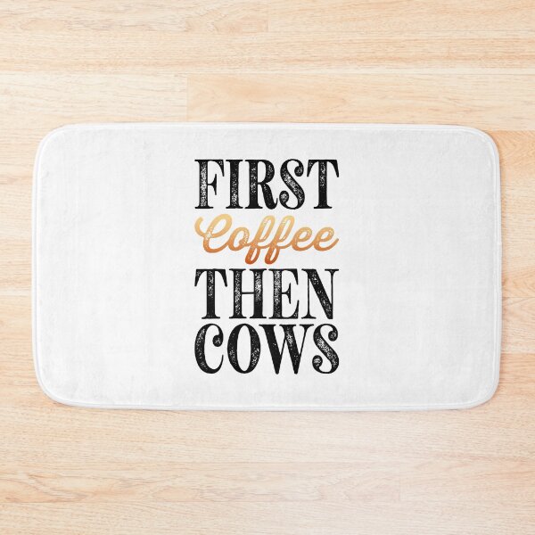 Item preview, First Coffee Then Cows Essential Classic Sticker And Shirt Design designed and sold by Glike.