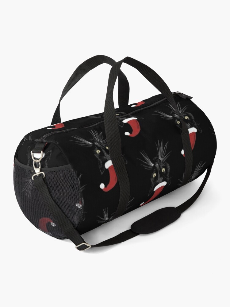 Alternate view of NDVH Christmas Black Cat 2 Duffle Bag